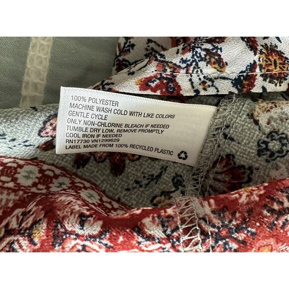 Knox Rose Floral Off-Shoulder Boho Blouse Small - Picture 8 of 8